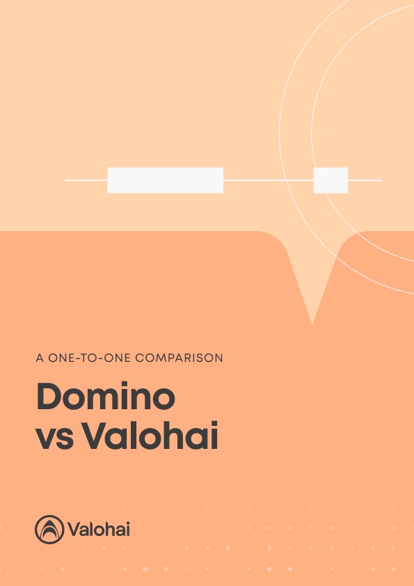 Cover of the Valohai vs Domino Data Lab comaprison paper by Valohai