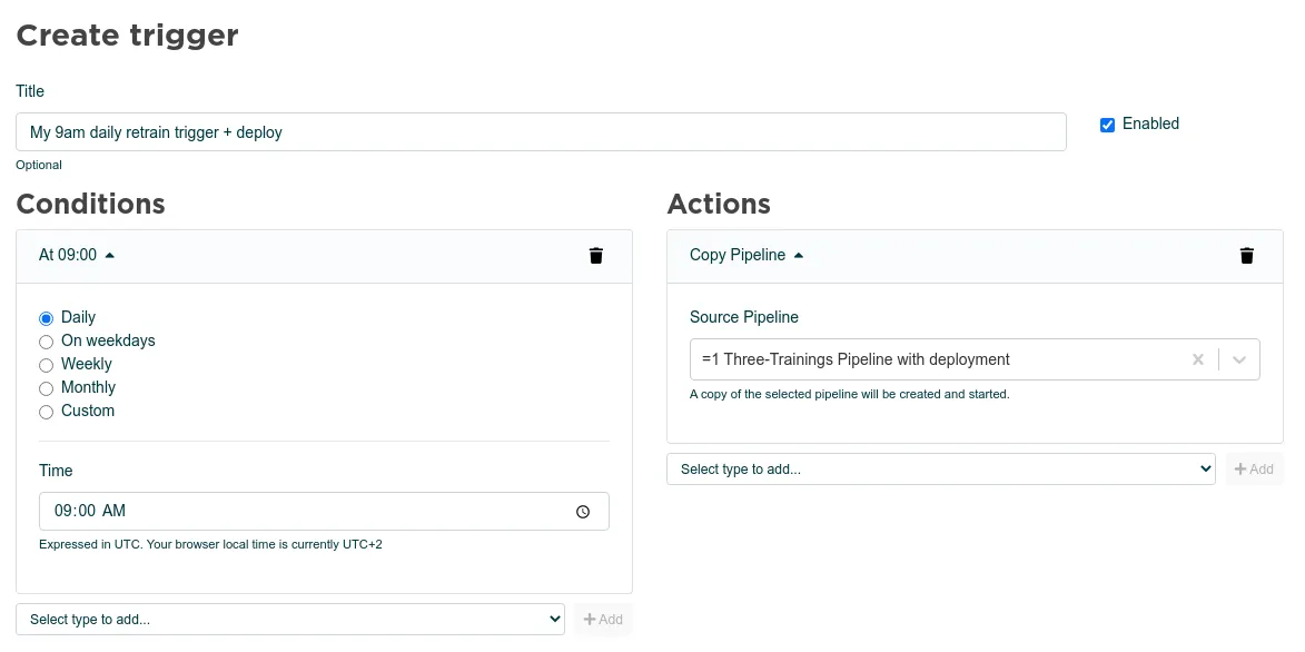 Pipeline Scheduler in Valohai