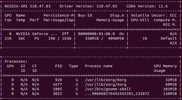 GPU information