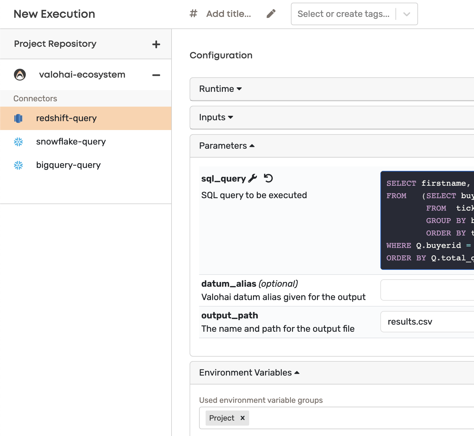 Database Connectors