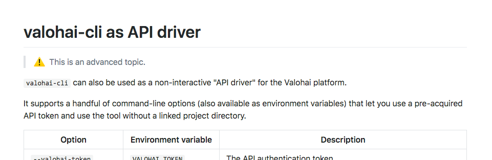 Build your own Valohai integrations using our API driver mode.