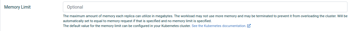 Endpoints can now have a hard memory limit